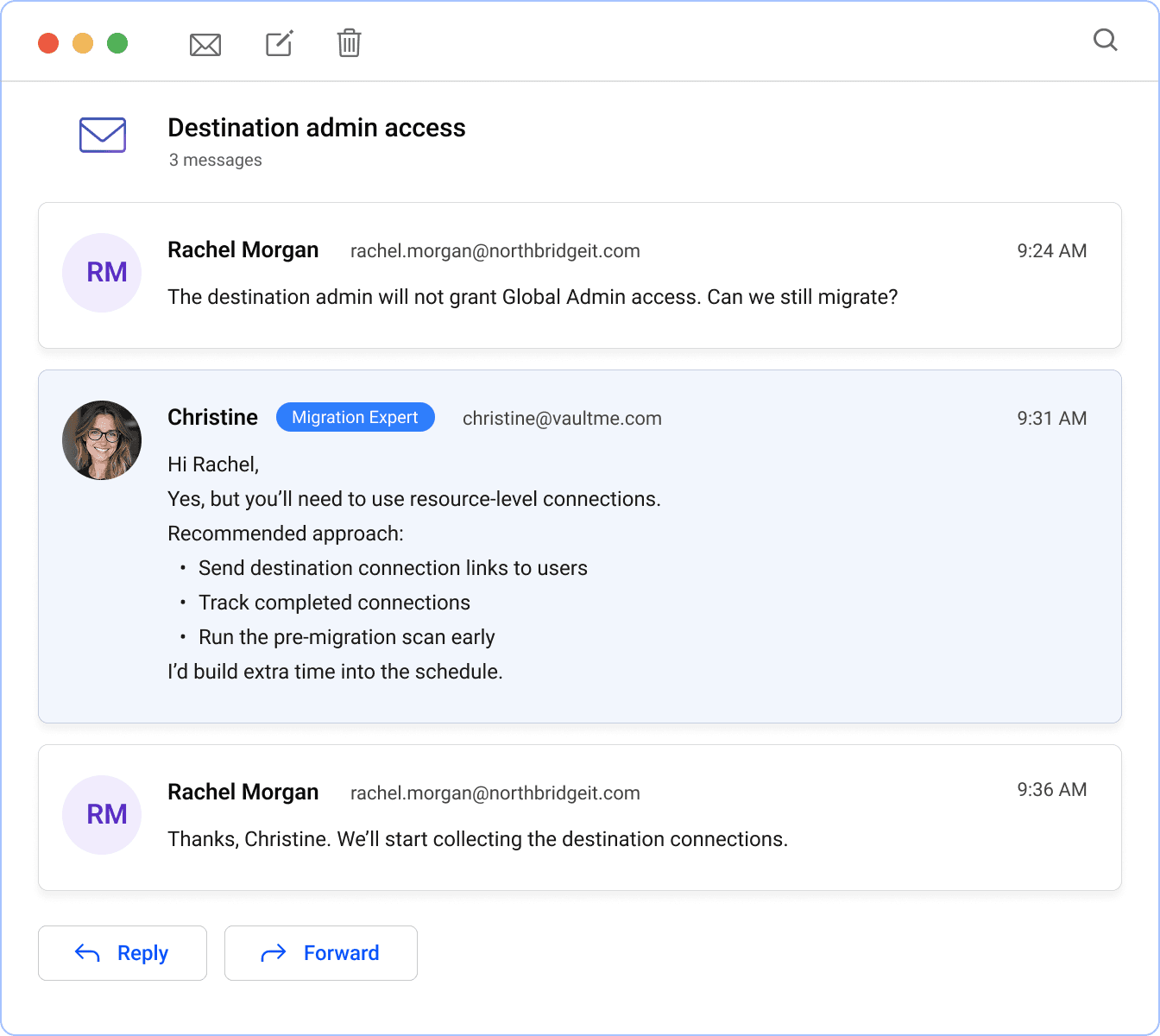 VaultMe support experience