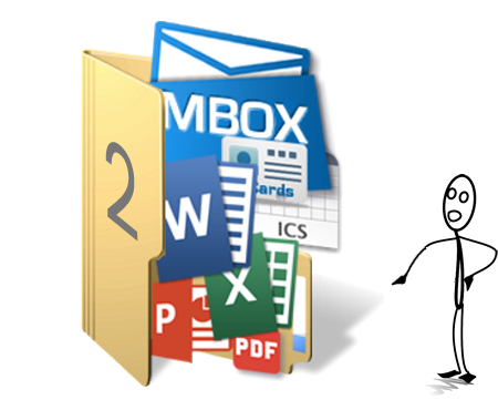 Google Takeout unzipped file contains Microsoft-compatible files and MBox database files