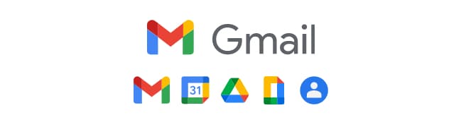 Logos of Google apps supported by VaultMe